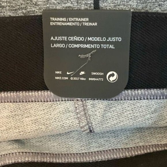 Nike Pro NWT Dri Fit Tight Fit Long Training Active Workout Gym Legging Pant - Picture 10 of 13